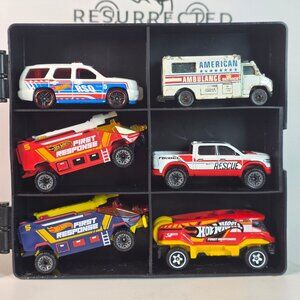 RARE Hot Wheels FIRST RESPONSE Team 5 Die-Cast EMERGENCY Vehicle SET